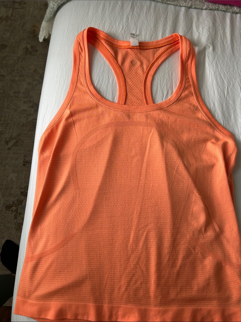 Lululemon swiftly tech orange tank size 8 waist length